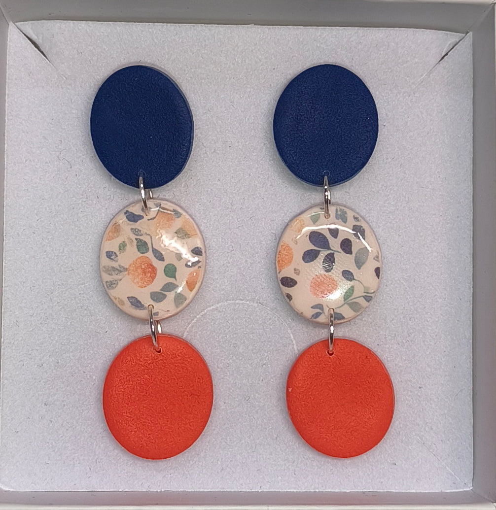 Disco frutas azul-naranja