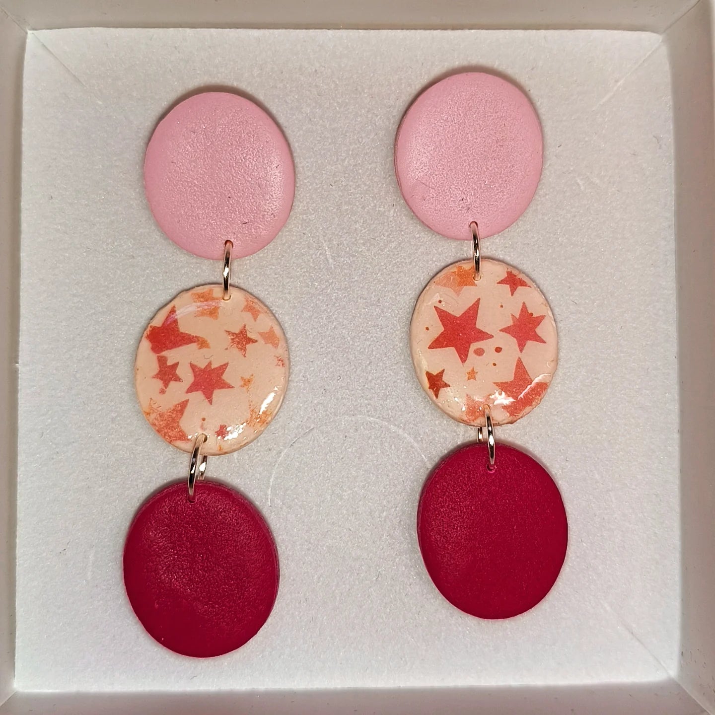 Disco estrellas rosa-fucsia