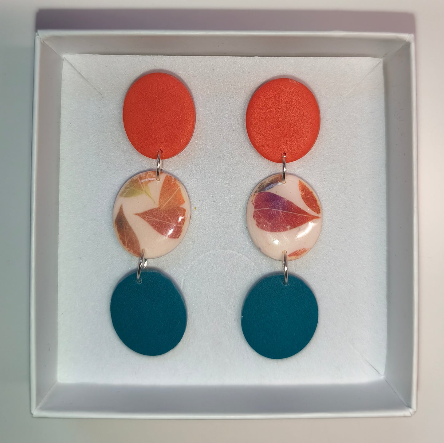 Disco hojas naranja-verde