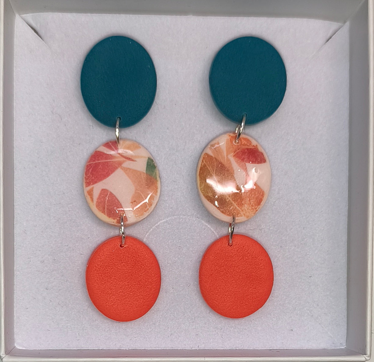 Disco hojas verde-naranja