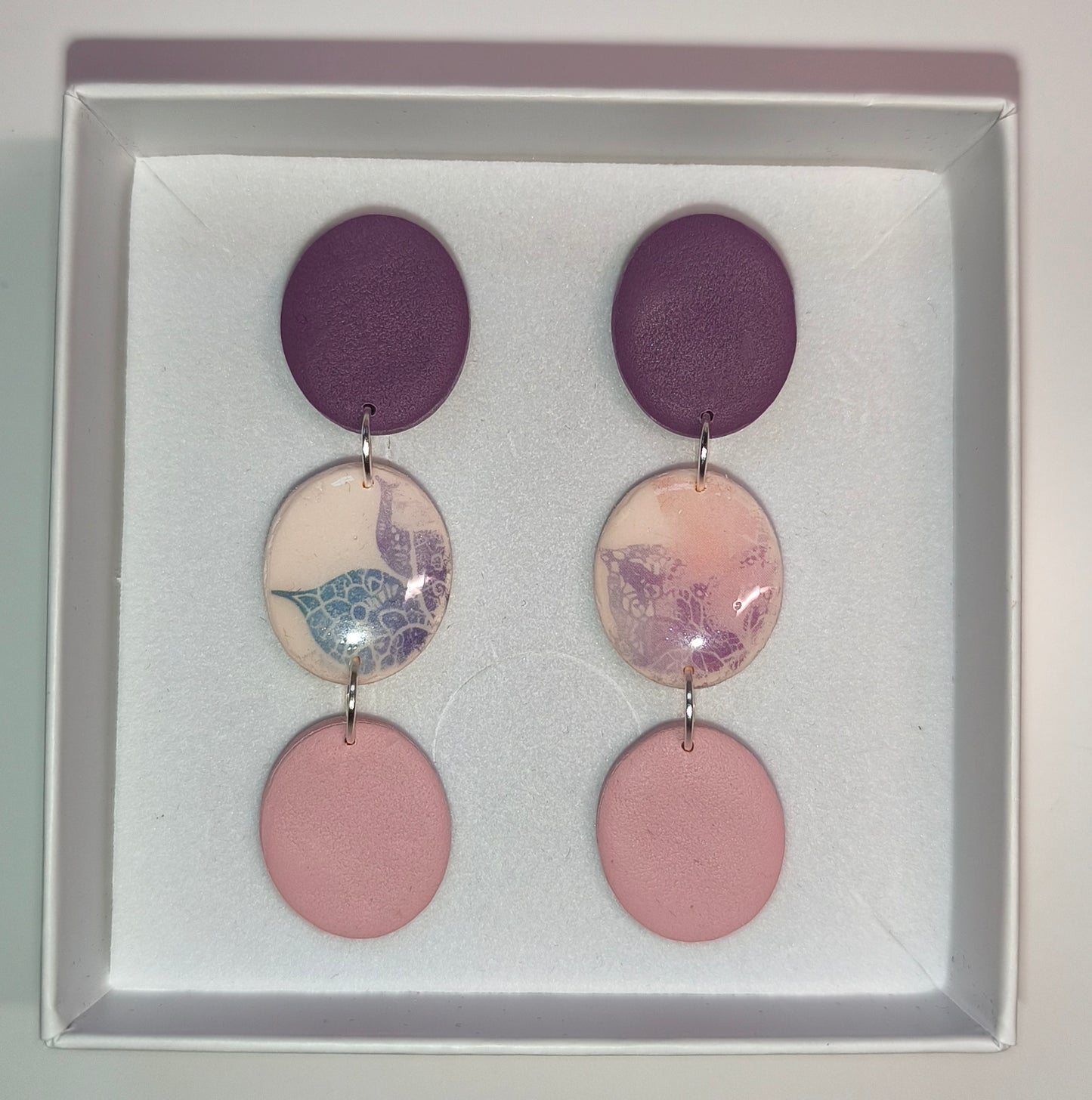 Disco mosaico violeta-rosa