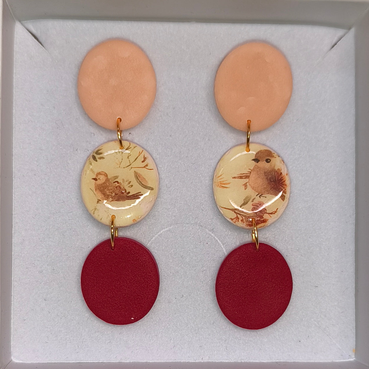 Disco pájaros nude-rojo