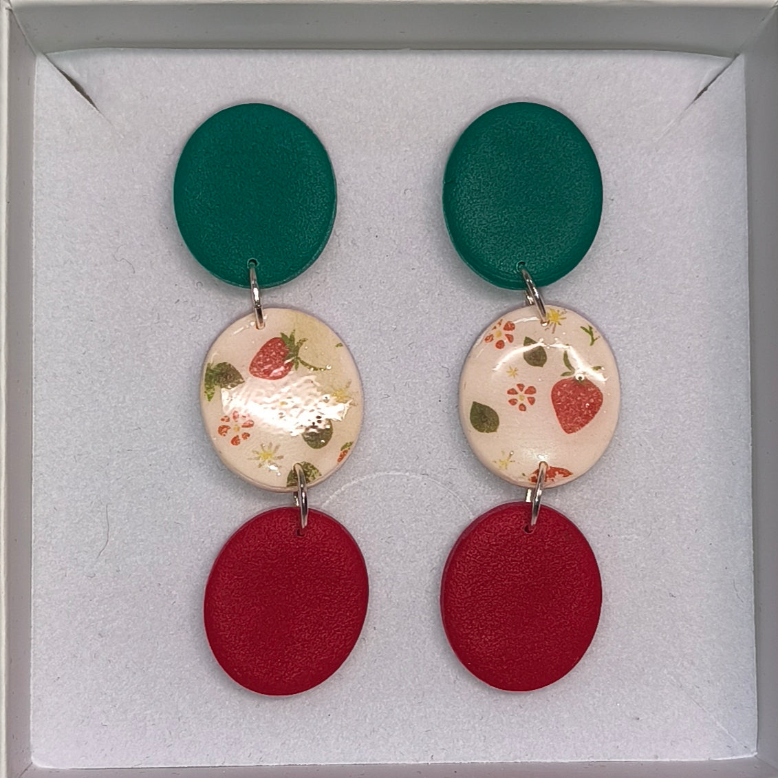 Disco fresas verde-rojo