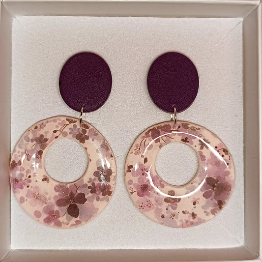 Círculo floral morado
