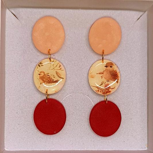 Disco pájaros nude-rojo