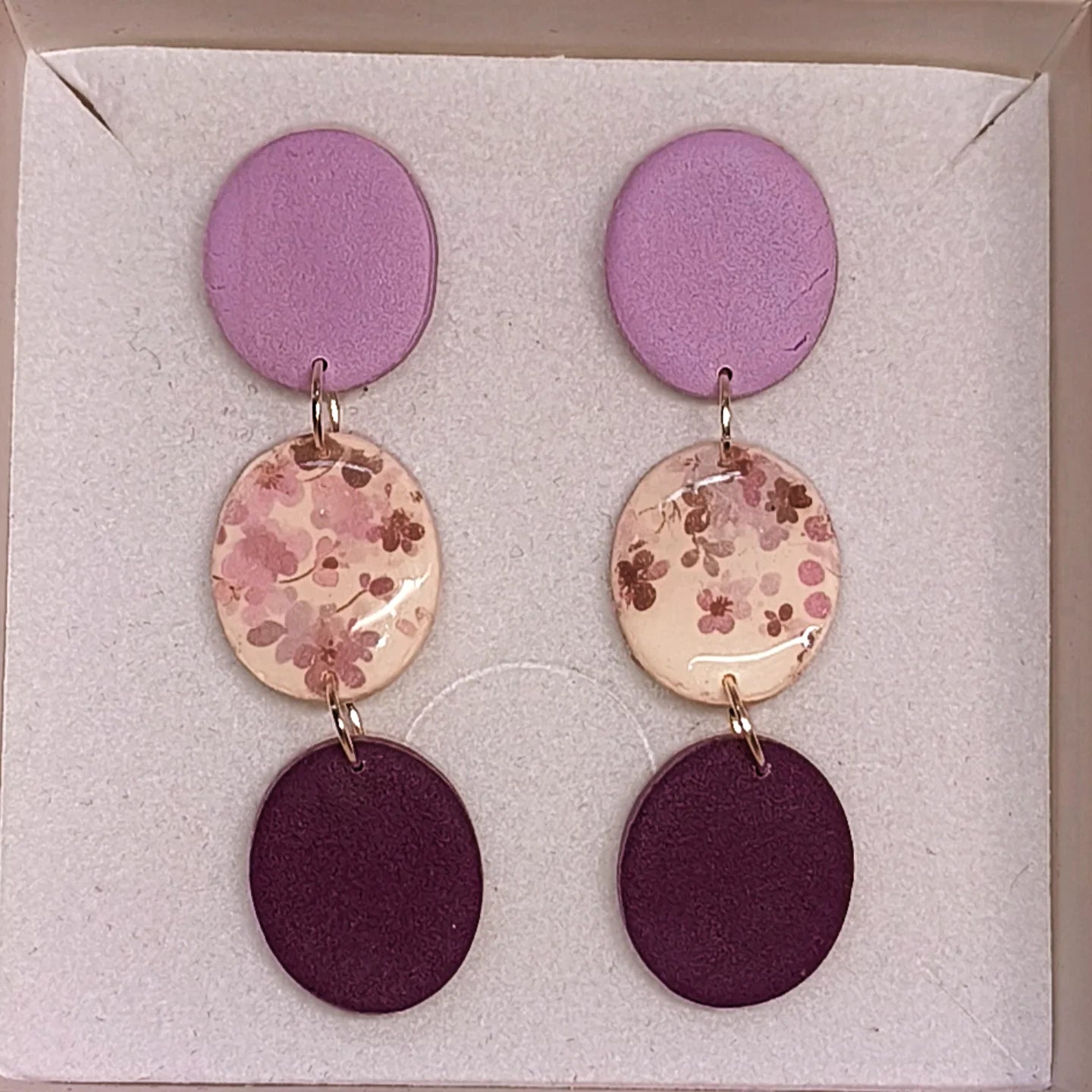 Disco floral lila-morado