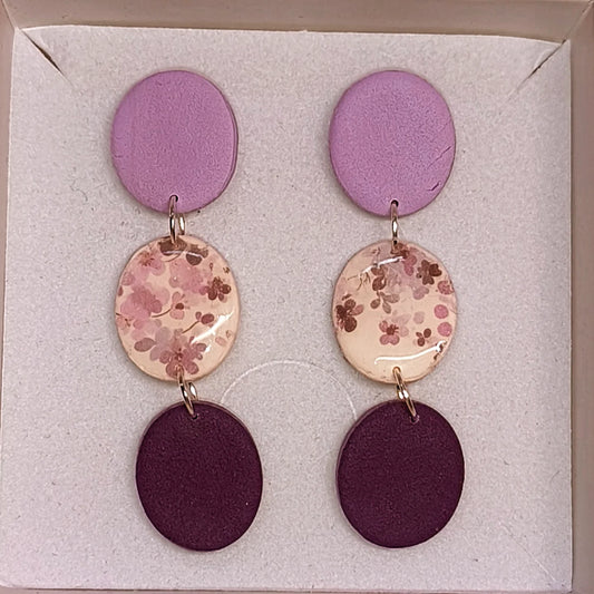 Disco floral lila-morado