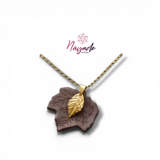 Hoja de sicomoro collar