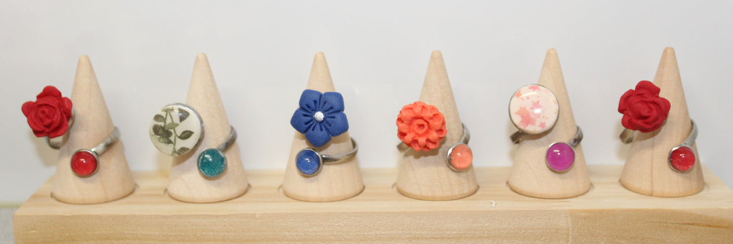 Anillo antiestrés (flor)