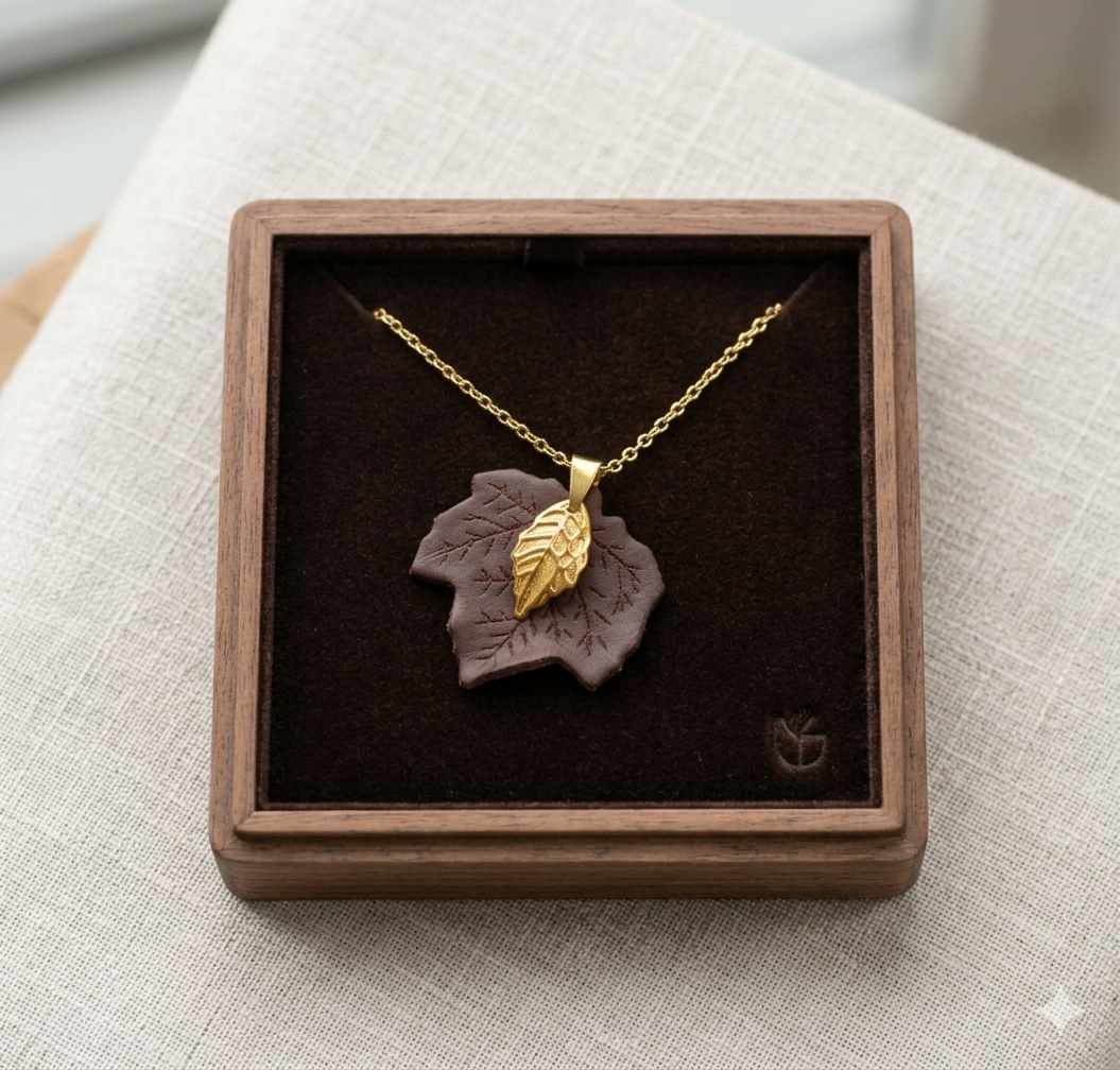 Hoja de sicomoro collar