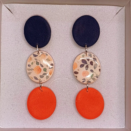 Disco frutas azul-naranja